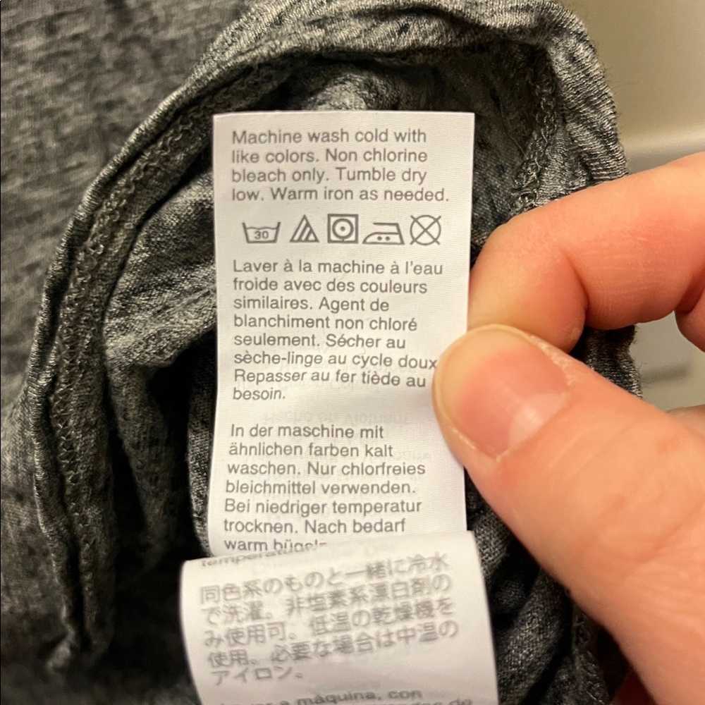 Madewell Heathered Charcoal Crewneck Tee size Large - Picture 4 of 7